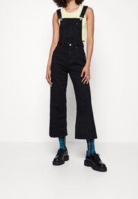 Pepe Jeans Hängselbyxor - black denim