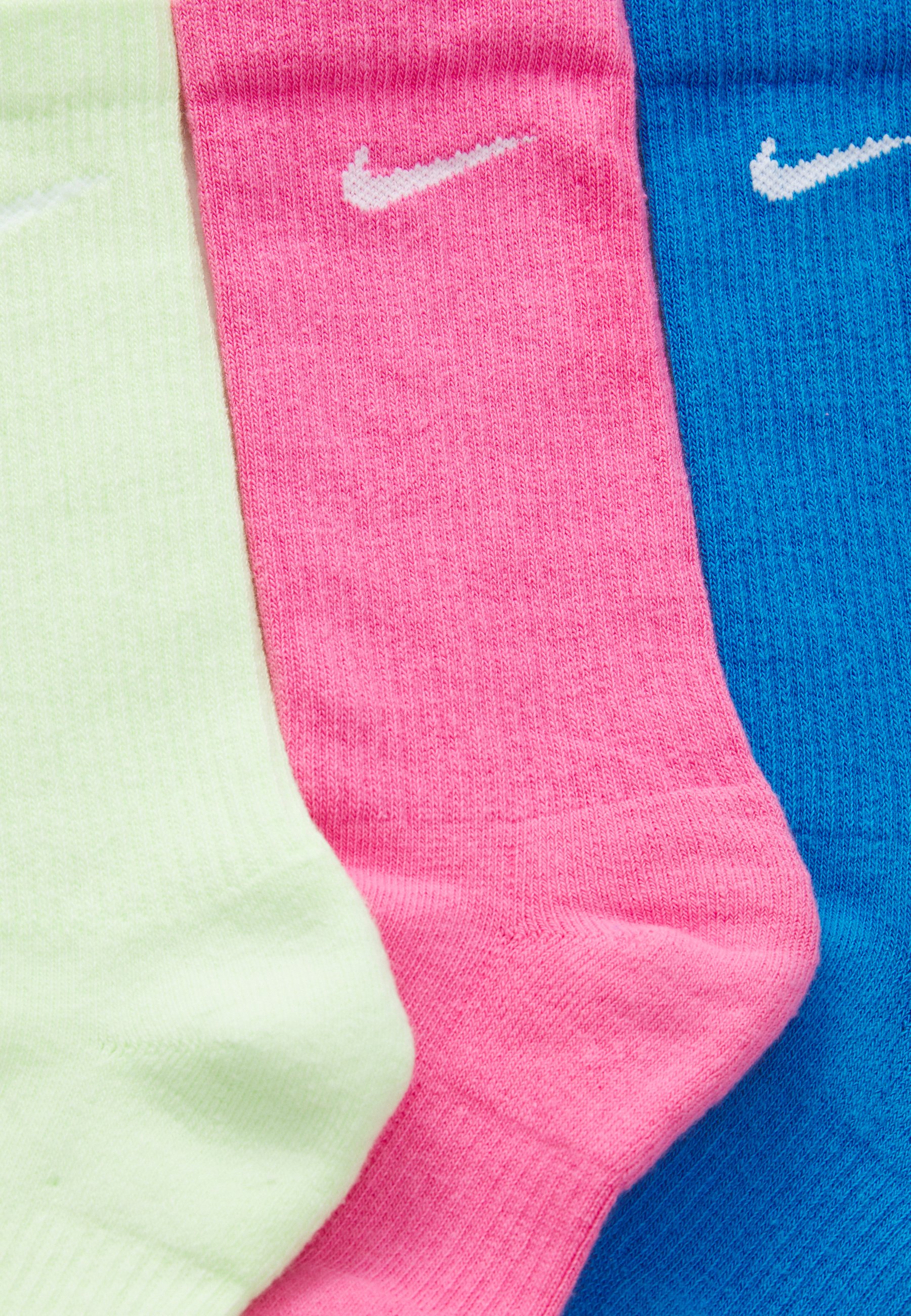 pink and blue nike socks