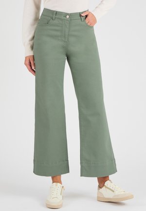 7/8ÈME LARGE - Jeans a zampa - vert