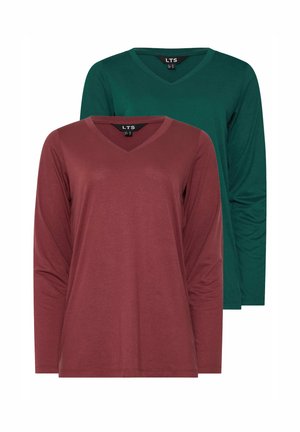 2 PACK - Långärmad tröja - red green