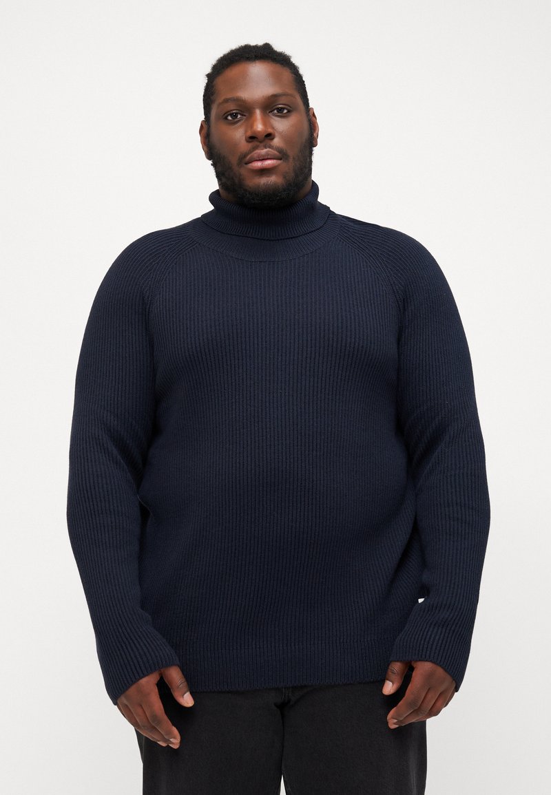 Jack & Jones JJPANNEL ROLL NECK - Pulóver - navy