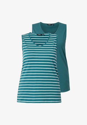 Ulla Popken, 2 PACK - Top - petrol