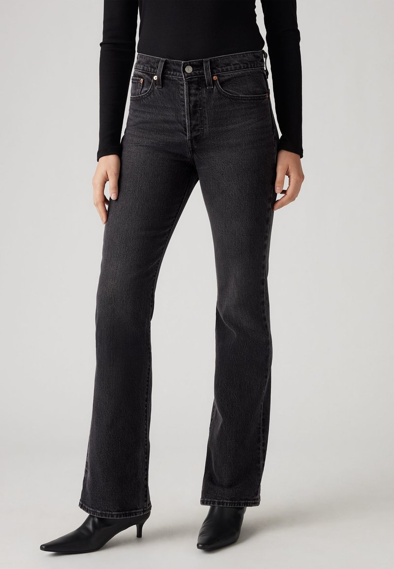 Jean Bootcut Femme Taille 14 - Noir Délavé, Coupe Bootcut, Jambe 29 (Occasion Très Bon État)