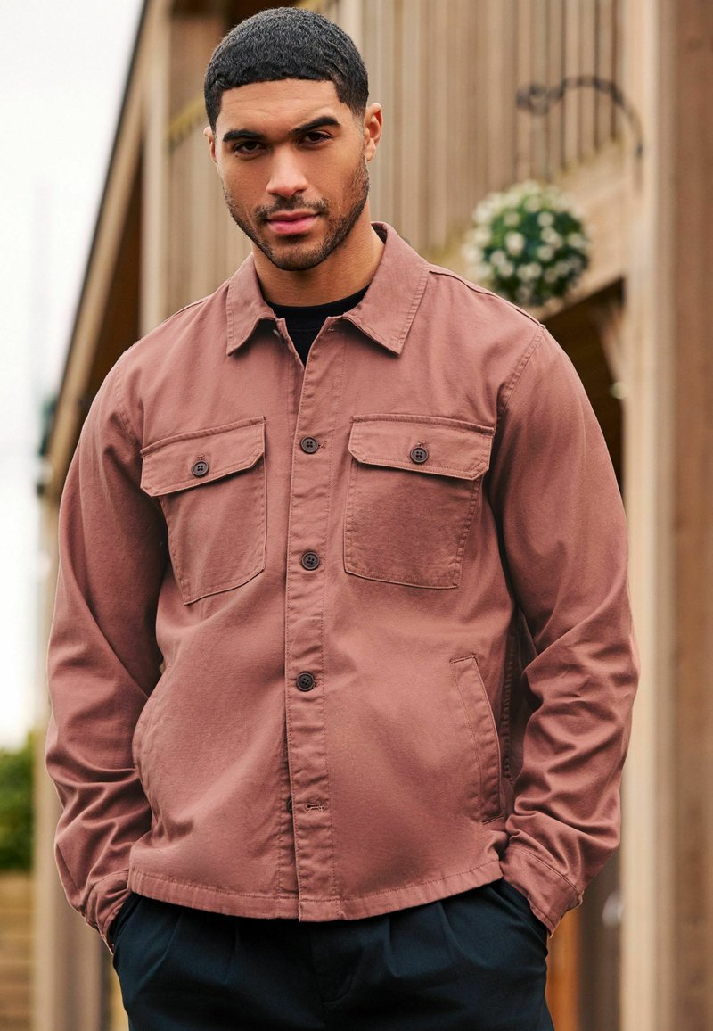 Next REGULAR FIT - Farmerdzseki - clay