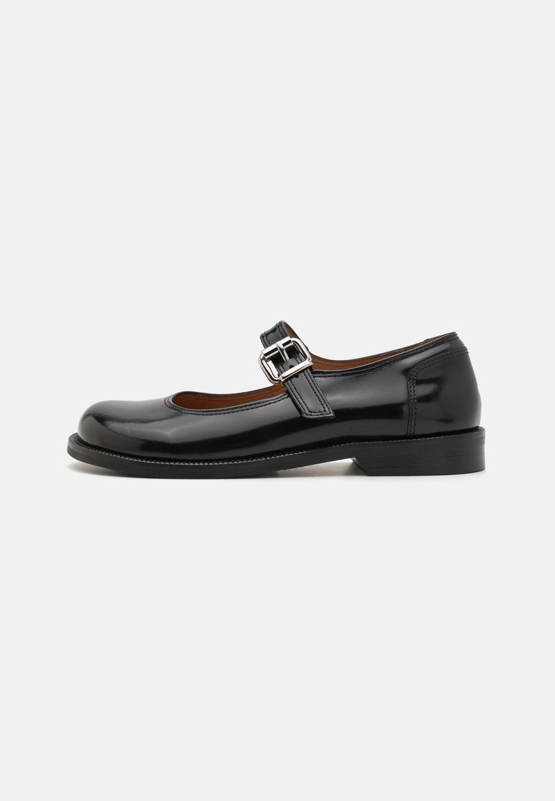 Billi Bi Ankle strap ballet pumps - black