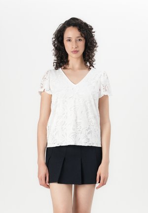 VISTASIA V-NECK - Blouse - snow white
