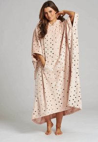 Loungeable LUXURY HEART FOIL SNUGGLE HOODIE - Badekåber - pink