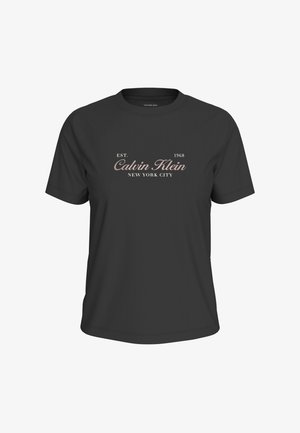 Calvin Klein Jeans, - T-shirt z nadrukiem