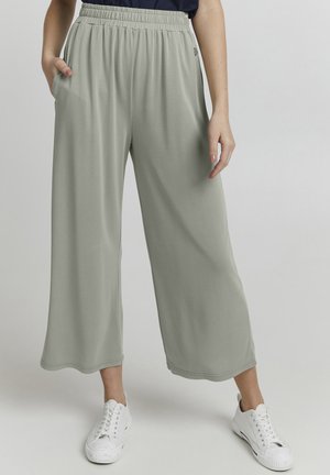 OXBRYNDIS REGULAR FIT WIDE LEG - Pantaloni - sea grass