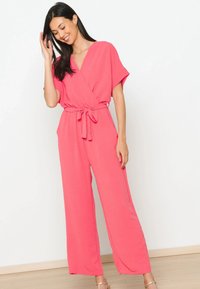 LolaLiza WITH KIMONO EFFECT - Jumpsuit - coral pink