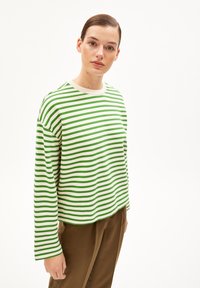 ARMEDANGELS FRANKA STRIPE - Longsleeve - undyed-ivy green