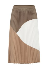 CUBETTY BLOCK - A-vonalú szoknya - cub bone brown spring garden