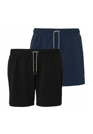 2ER PACK - Badeshorts - schwarz   navy