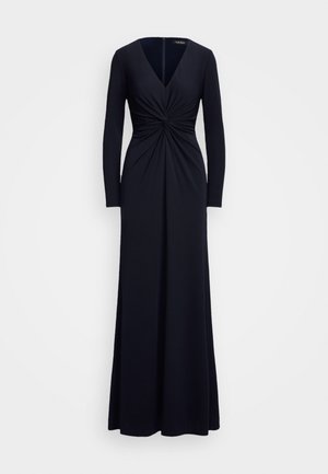 Lauren Ralph Lauren TWIST FRONT STRETCH JERSEY GOWN - Jerseykleid - lighthouse navy