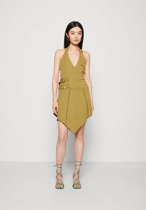 STRANDED DRESS - Trikoomekko - khaki