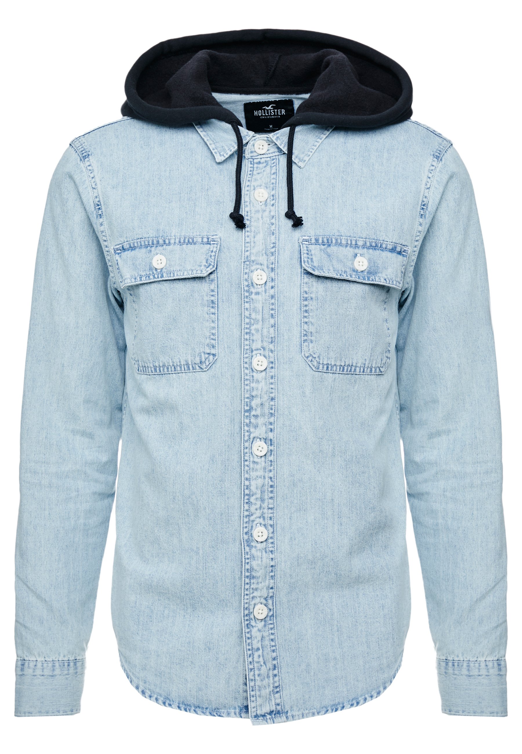 Hollister Co. HOOD Skjorte acid denim Zalando.no Hollister Co. HOOD Skjorte acid denim Zalando.no