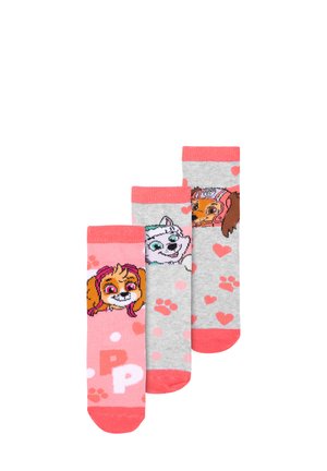 3ER PACK PAW PATROL - Calze - rosa grau