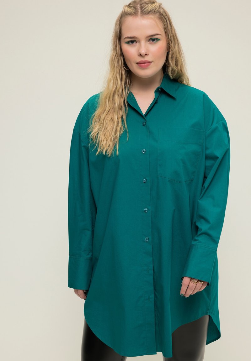 Studio Untold LONGBLOUSE LONG-SLEEVE BUSINESSBLOUSE - Overhemd - dark blue