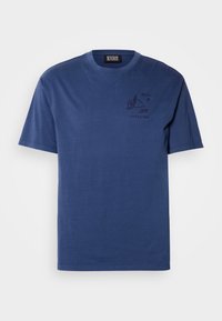 REGULAR FIT FRONT AND BACK ARTWORK - Printtipaita - atlantic blue