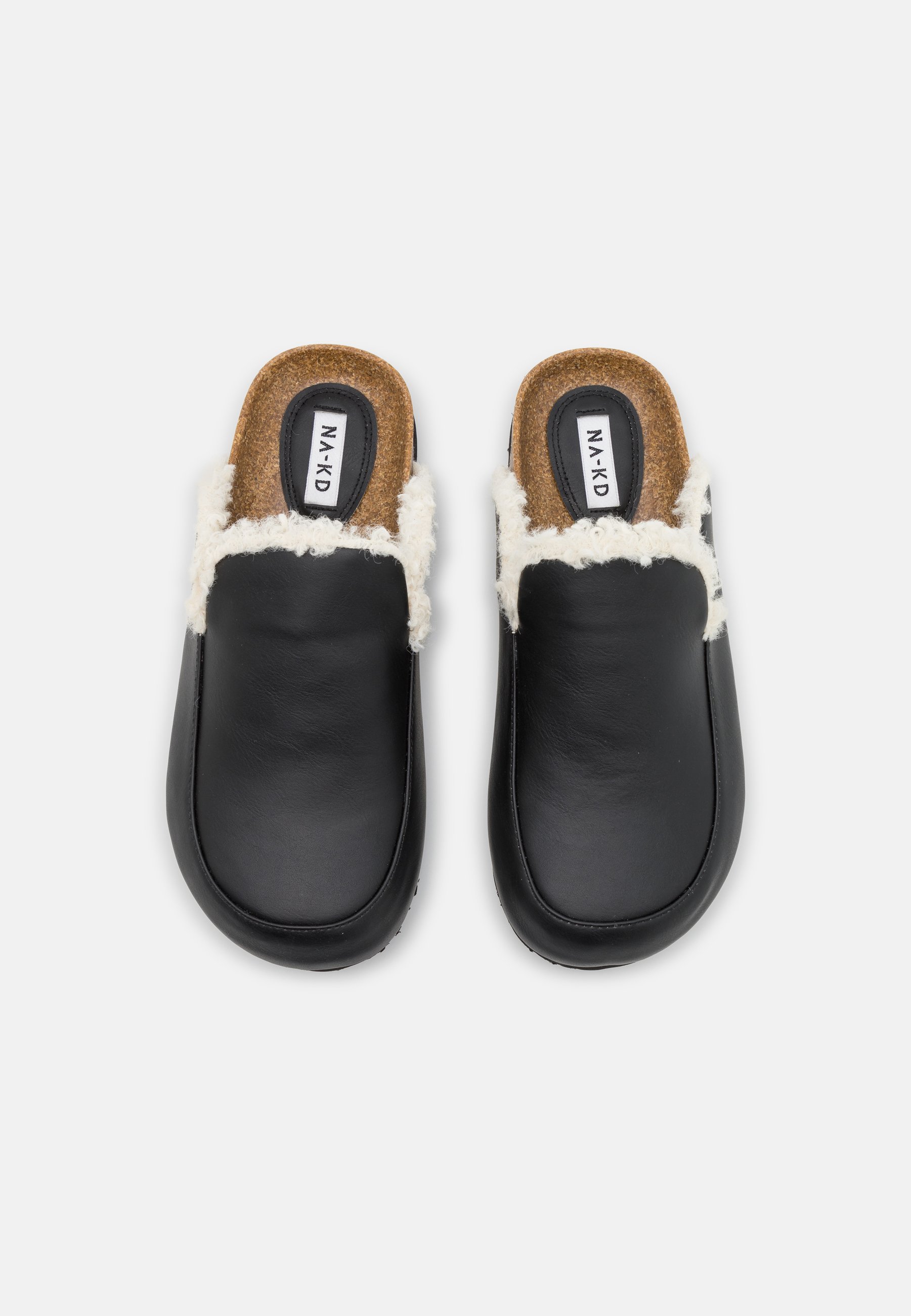 NA-KD LOAFERS - Pantoffels - black/zwart - Zalando.nl
