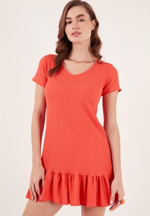 LELA REGULAR FIT - Day dress - coral