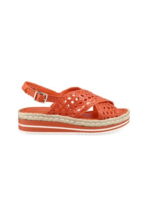 Pons Quintana, PONS QUINTANA DAMEN - SANDALETTEN 11993.YU00 ORANGE 39 - Wedge sandals - orange