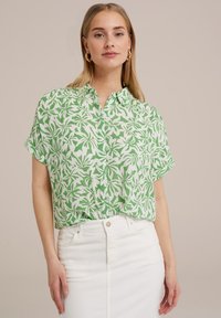 WE Fashion Button-down blouse - green