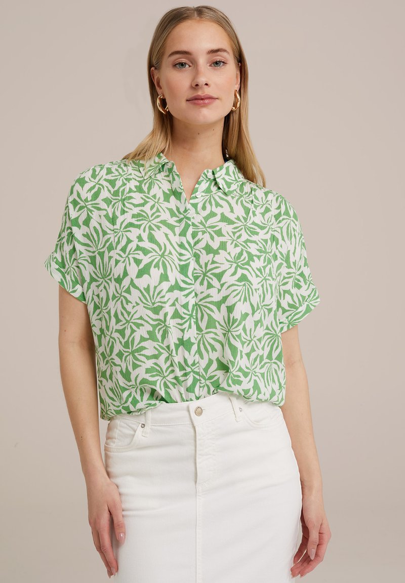 WE Fashion Button-down blouse - green