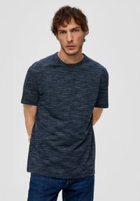 s.Oliver CREW NECK - Jednoduché tričko - navy