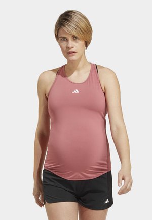 ADIDAS TRAIN ESSENTIALS SLIM FIT MATERNITY TOP - Toppi - pink strata white