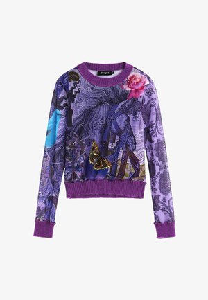 Desigual, PRINTED T-SHIRT M. C. LACROIX - Long sleeved top - purple