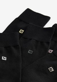 Next N LOGO FIVE PACK - Calcetines - black metallic logo