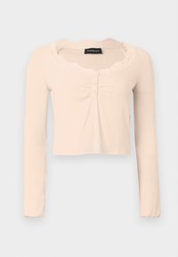 Neselectat, pearl blush/white contrast