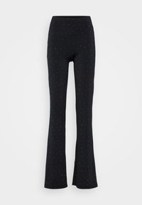 ONLZITA FLARED - Παντελόνι - black/silver-coloured