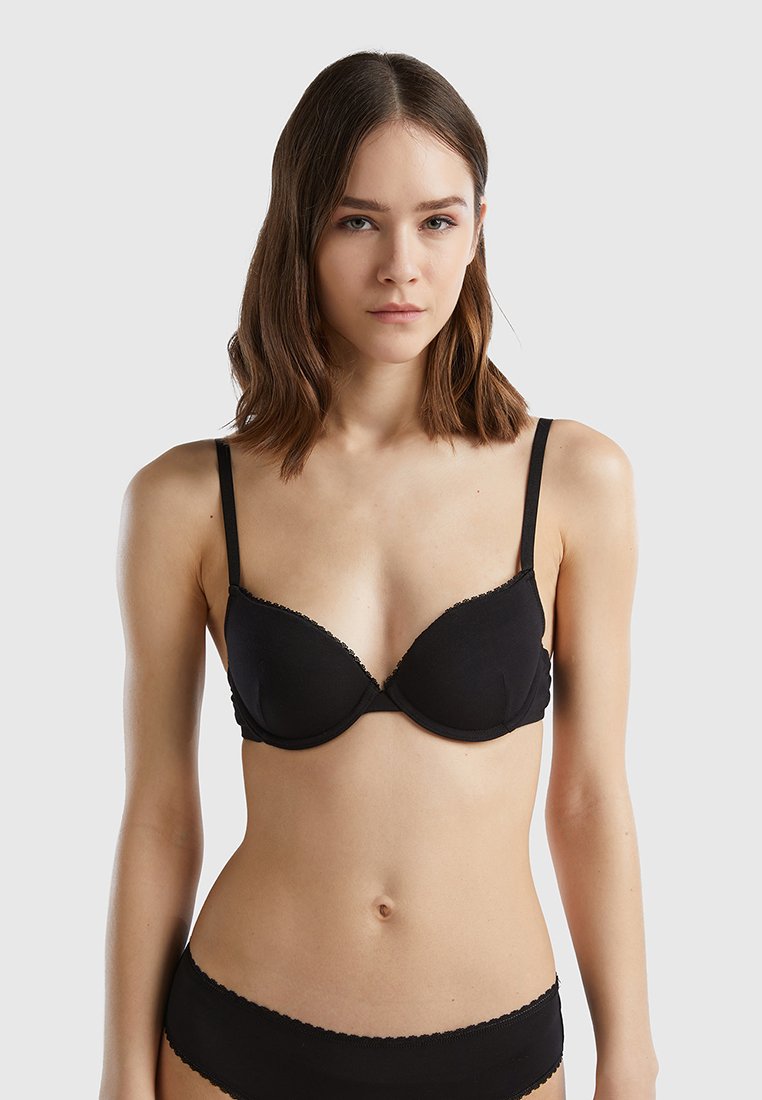 United Colors of Benetton Push-up BH zwart