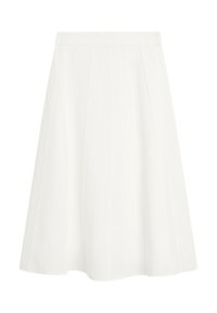 FLARED MIDI WITH SEAM DETAILS - Áčková sukně - white
