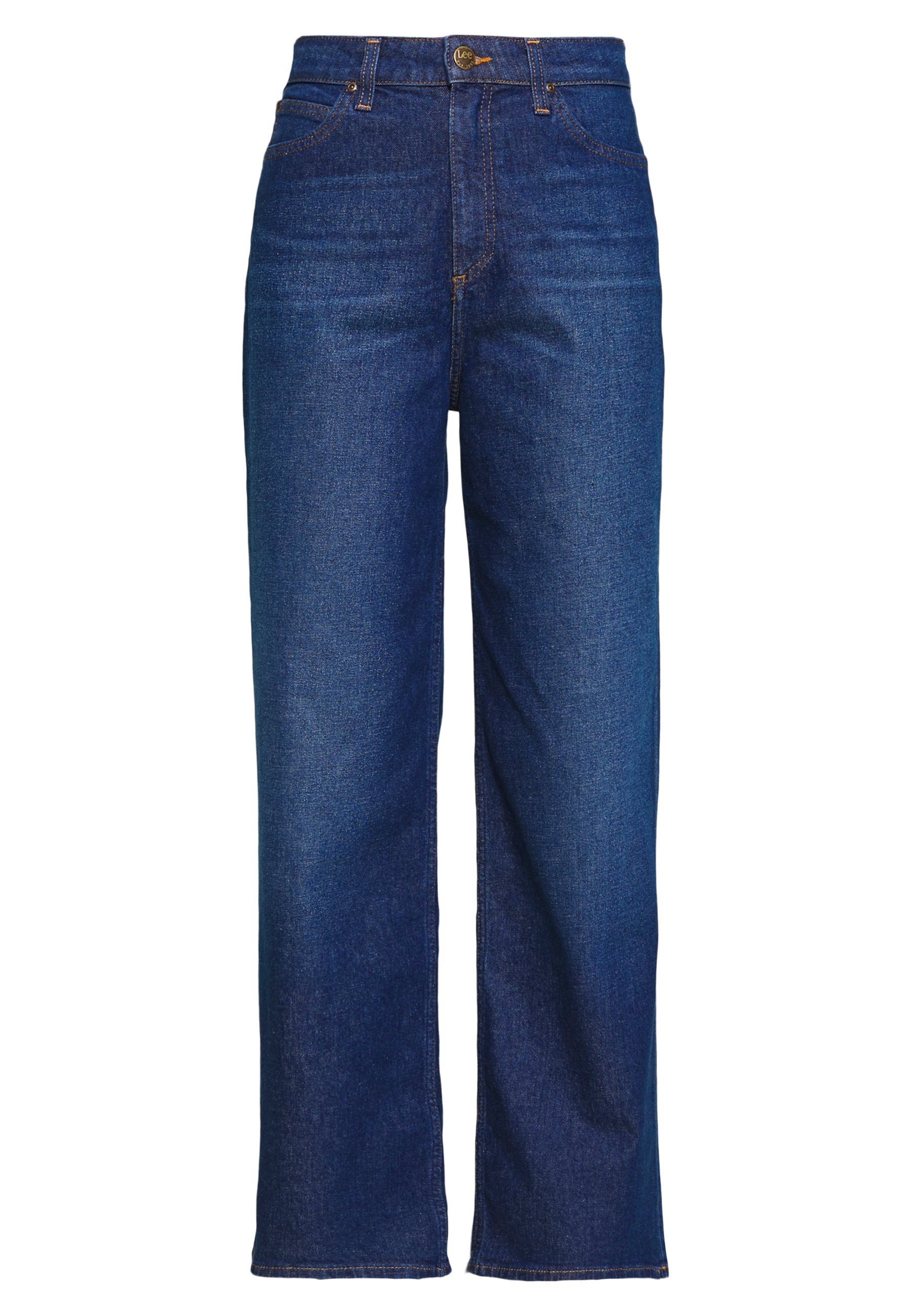 Lee A LINE Flared jeans dark garnerstenblå denim Lee MOM - Jeansshorts - mid stonewash