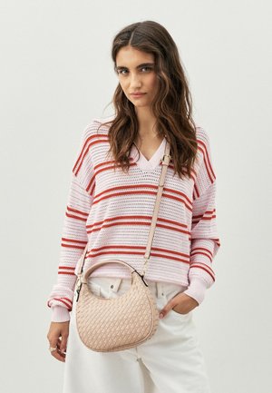 Next, WEAVE HAND HELD BAG - Skuldertasker - pink