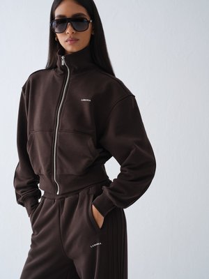 LA MANIA, PIN - Mikina na zip - dark chocolate