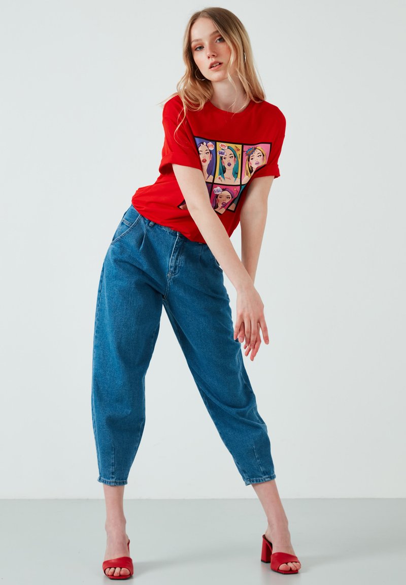 Damen T-Shirts | LELA T-Shirt print red/rot - ZH58707 Damen T-Shirts | LELA T-Shirt print red/rot - ZH58707