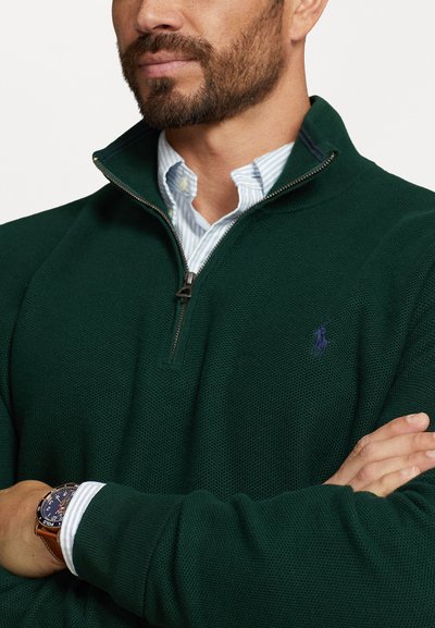 Polo Ralph Lauren Big & Tall QUARTER-ZIP JUMPER - Trui - moss agate