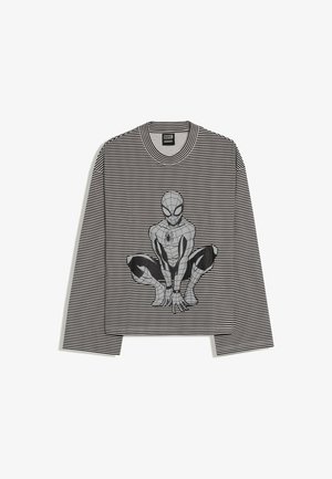 Bershka, SPIDER-MAN LONG-SLEEVE T-SHIRT - T-shirt à manches longues - black