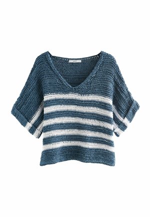 SHORT SLEEVE STITCH  - T-shirt med print - blue stripe