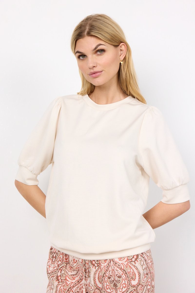 Soyaconcept - SC-BANU 83 - Basic T-shirt -  cream, Enlarge