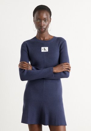 FIT AND FLARE MINI DRESS - Jumper dress - inkwell