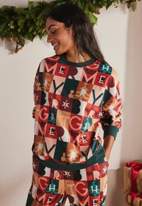 Next LONG SLEEVE SET - Pyžamová sada - orange merry bright