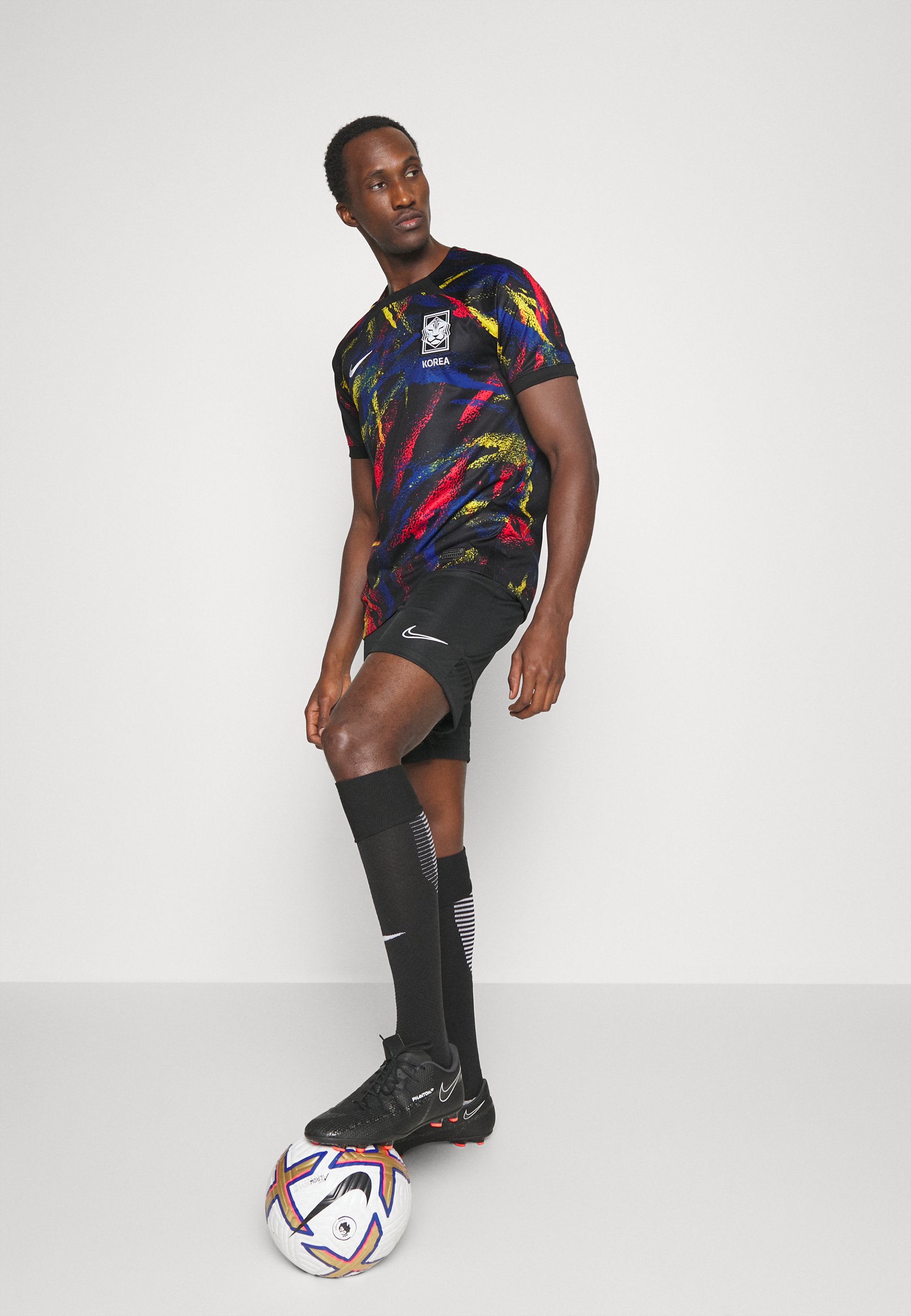 Nike Performance KOREA STADIUM AWAY - Football shirt - black/white/black -  Zalando.co.uk