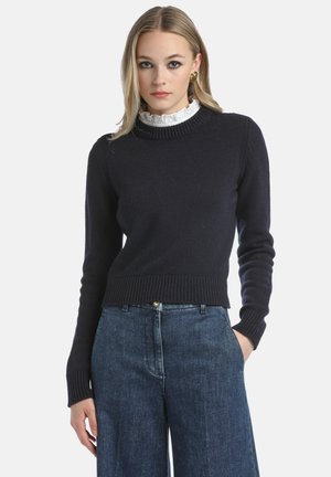 Jersey de punto - blu/bianco