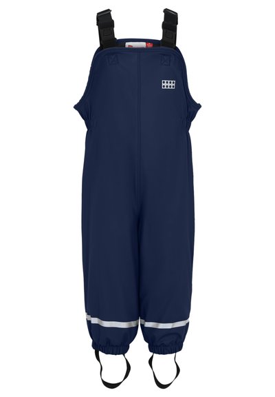 Playshoes Regenbroek voor jongens, bouwplaats, regenbroek, blauw (marine 11), 80 cm