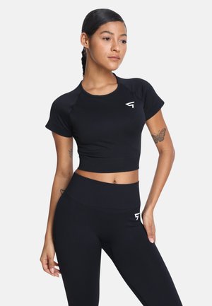 TOUGHER SEAMLESS SPORT - Športové tričko - black